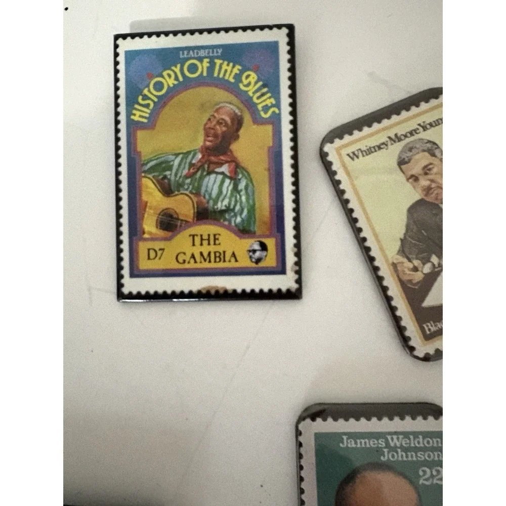 Huge Lot Of Vintage African American History Refrigerator Magnets See Photos